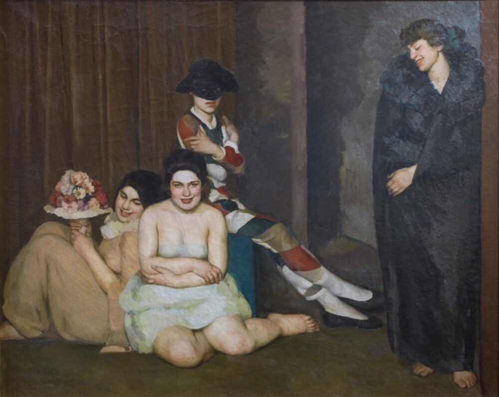 Emilio Malerba, Le maschere, 1922, Roma, Galleria Nazionale d’Arte Moderna e Contemporanea. Foto Alessandro Vasari