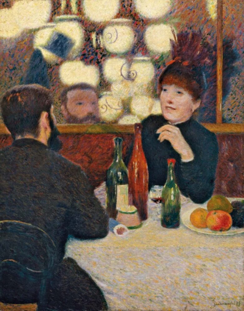 Federico Zandomeneghi, Al Café Nouvelle Athènes. 1885 Collezione privata