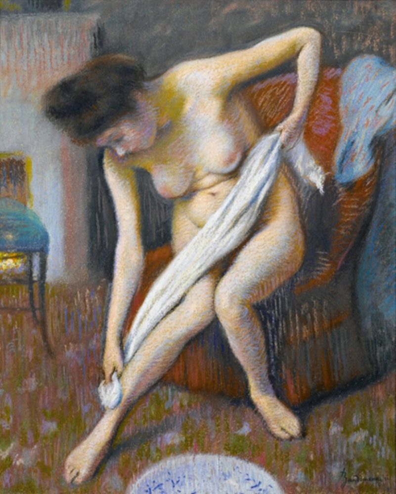Federico Zandomeneghi, Donna che si asciuga, Charleston, 1895 Collezione privata