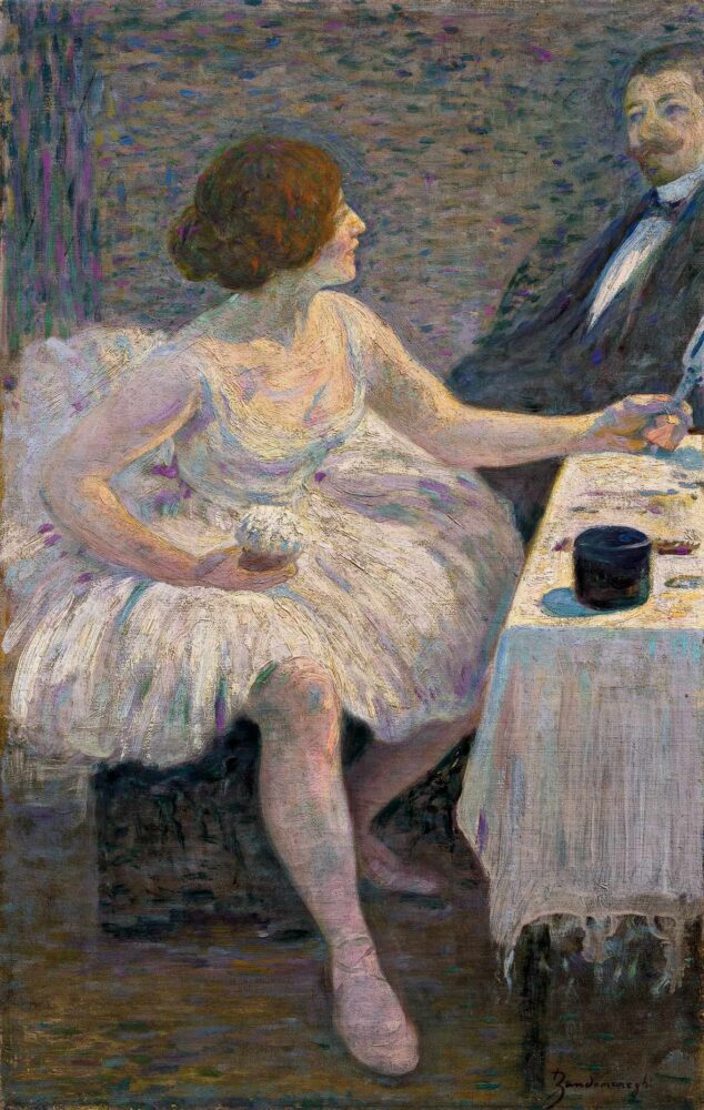 Federico Zandomeneghi, Visita in camerino. Collezione privata