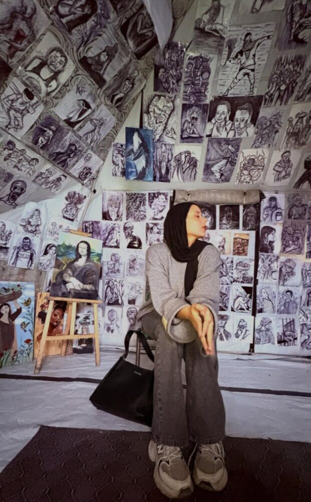 Immagine tratta dal profilo instagram di Marah Kalhed al-Za’anin, Gaza City, 2026
