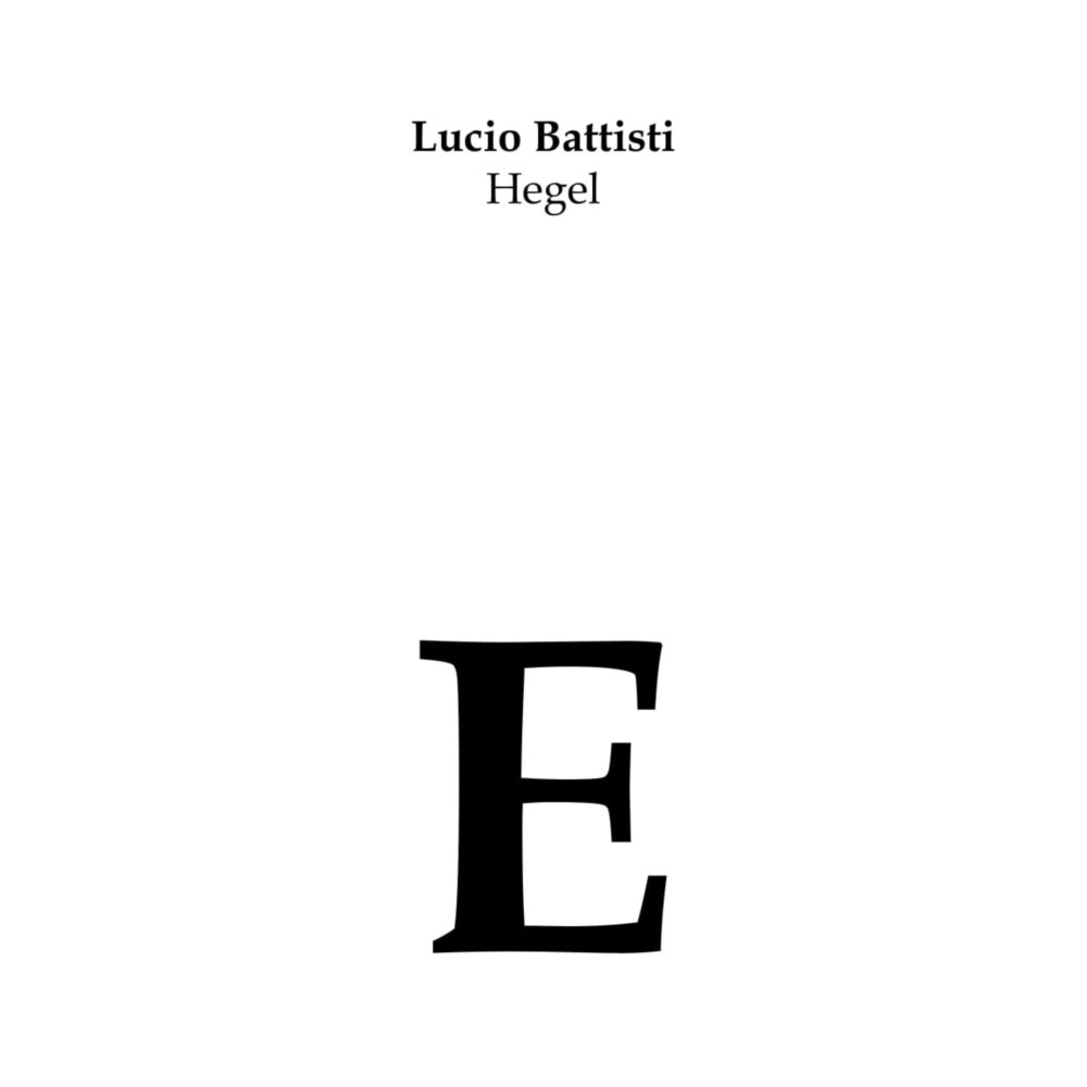 Hegel, (Numero Uno) 1994