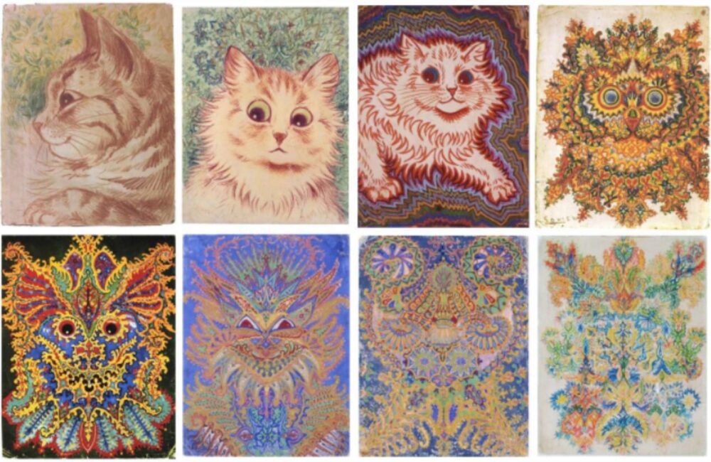 Illustrazioni di gatti di Louis Wian