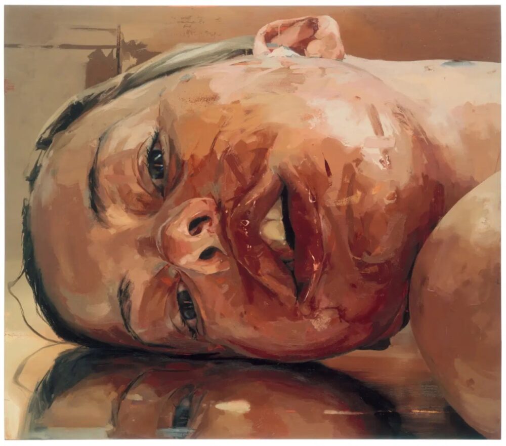 Jenny Saville, Reverse, 2002-2003, olio su tela, 213 x 243 cm, © Jenny Saville, su gentile concessione dell’artista e di Gagosian