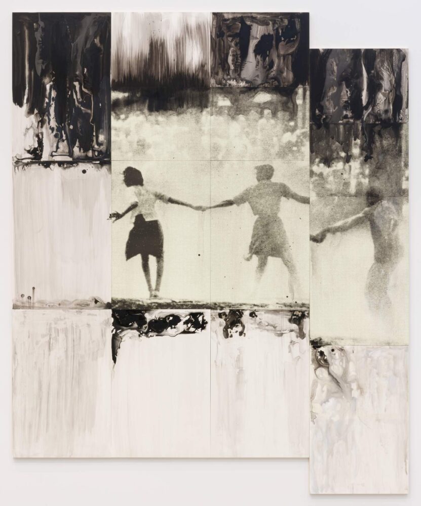 Lorna Simpson, “Three Figures”, 2014. Mixed media. Photo James Wang