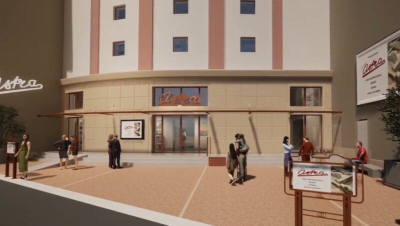 Rendering del progetto per l’ex Cinema Astra a Verona