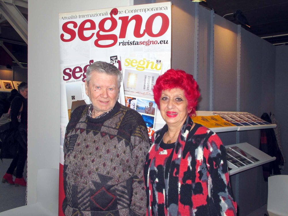 Umberto Sala e Lucia Spadano nel 2014 ad Artefiera Bologna