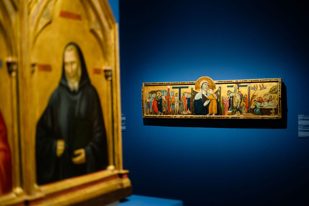 Giotto e san Francesco, Perugia, Galleria nazionale dell'Umbria, installation view, credits Marco Giugliarelli