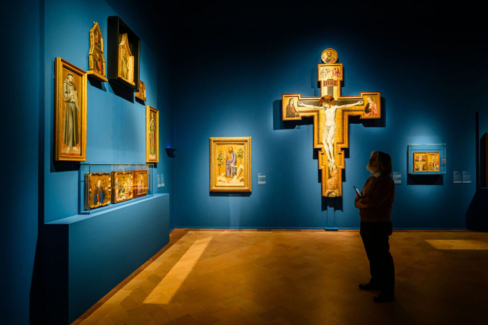 Giotto e san Francesco, Perugia, Galleria nazionale dell'Umbria, installation view, credits Marco Giugliarelli