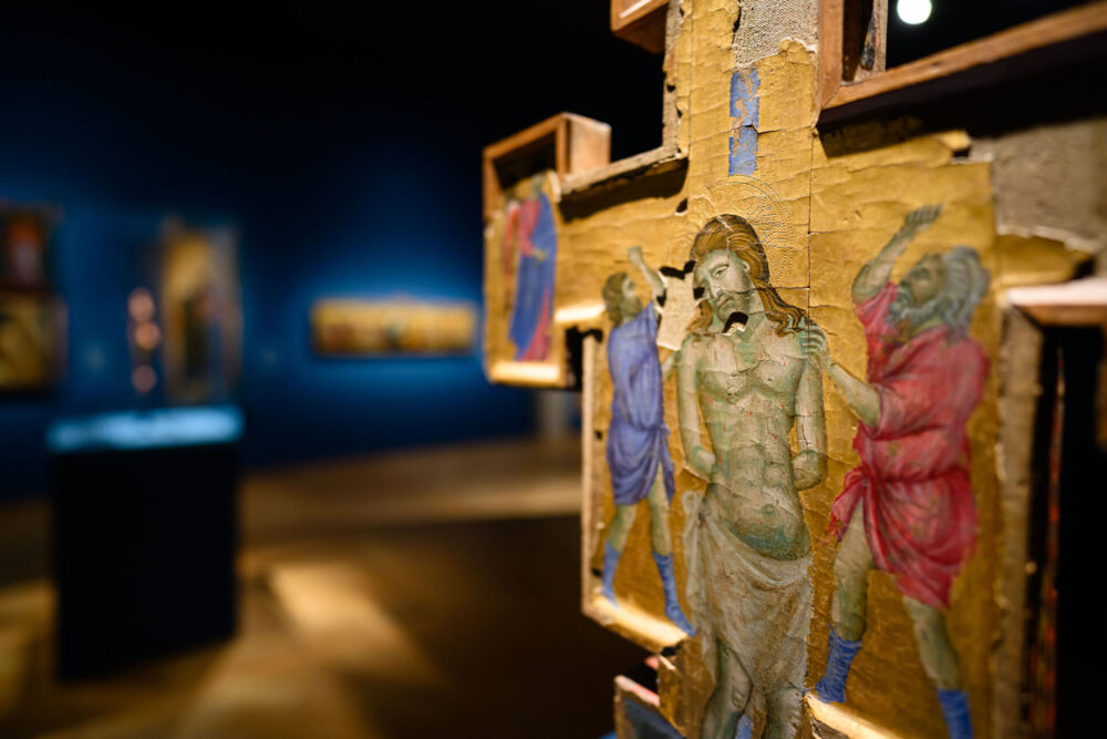Giotto e san Francesco, Perugia, Galleria nazionale dell'Umbria, installation view, credits Marco Giugliarelli
