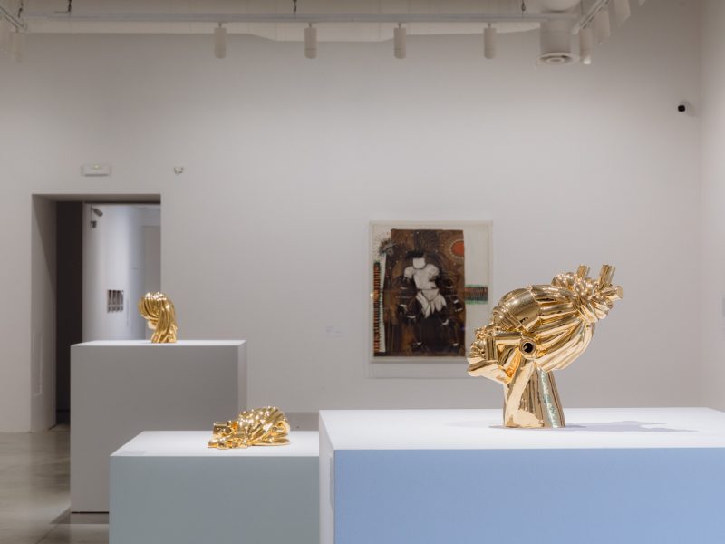 Per Victor Fotso Nyie, Stranieri Ovunque, 2024, installation view, 60. Esposizione Internazionale d’Arte - La Biennale di Venezia, Venezia