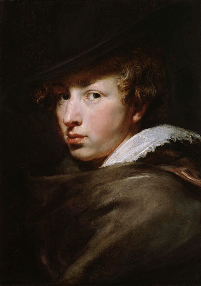 Anton van Dyck, Autoritratto, inv. RH.S.216, 1615 – 1617, olio su tavola, 36,5 × 25,8 cm; Rubenshuis, Città di Anversa