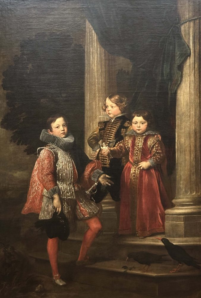 Anton van Dyck, Ritratto di Alessandro, Vincenzo e Francesco Maria Giustiniani Longo (), inv. NG 6502, 1626 – 1627 ca., olio su tela, 219 × 151 cm; ©The National Gallery, London