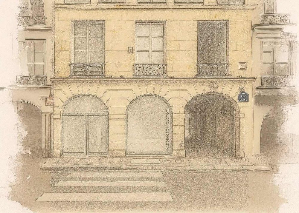 Il bozzetto della nuova sede di Waddington Custot a Parigi (courtesy Waddington Custot)