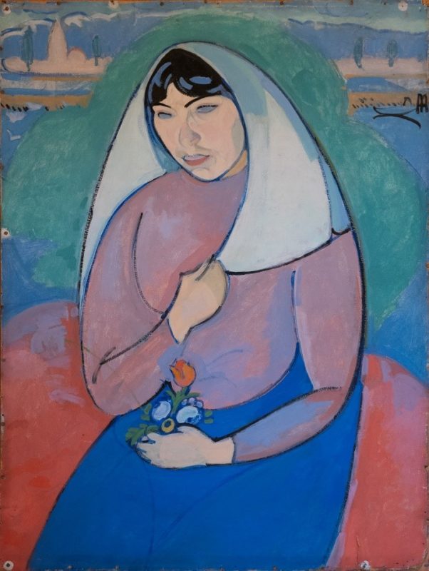 Gino Rossi, Mestizia, 1910. Olio su cartone, cm 66 × 50. Collezione privata