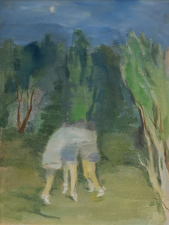 Raffaele Santillo, Chiaro di luna, 2025, olio su tela