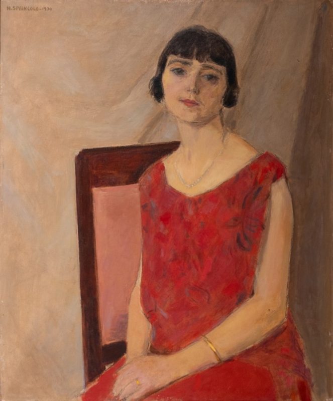 Nino Springolo, Ritratto di giovane signora 1930 collezione privata
