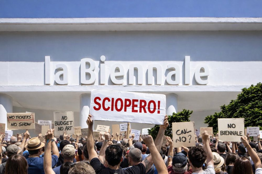 Sciopero alla Biennale