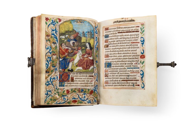 Lotto 4, Libro d'Ore all'uso di Rouen. Francia del Nord o Fiandre, 1470 ca. Stima 25.000-30.000 euro. Cambi Casa d'Aste