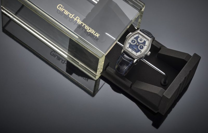 Lotto 1098Girard-Perregaux, Minute Repeater and Perpetual Calendar Ref. 9960, in oro bianco Stima: € 30.000–60.000 Courtesy Il Ponte Casa d'Aste