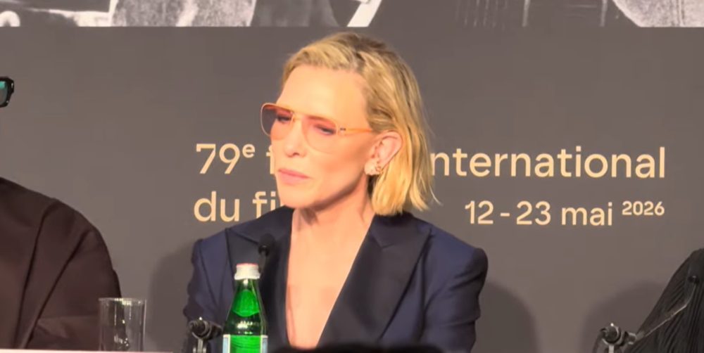 Cate Blanchett al panel del Displacement Film Fund presentato al Festival di Cannes