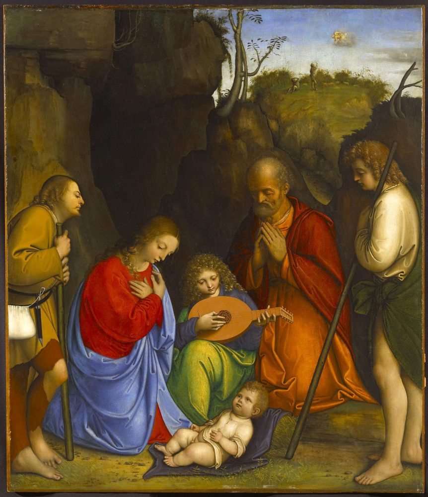GIOVANNI AGOSTINO DA LODI, Adorazione dei pastori, 1505 circa, Olio su tavola, Allentown, Allentown Art Museum