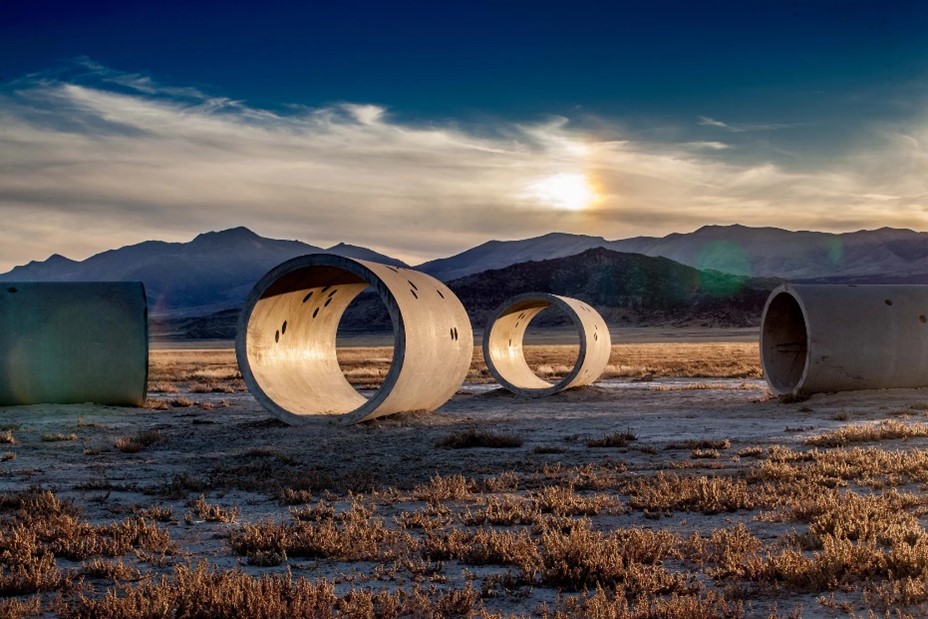 Gianfranco Gorgoni, Nancy Holt, Sun Tunnels 1976, Lucin, Utah 2017
