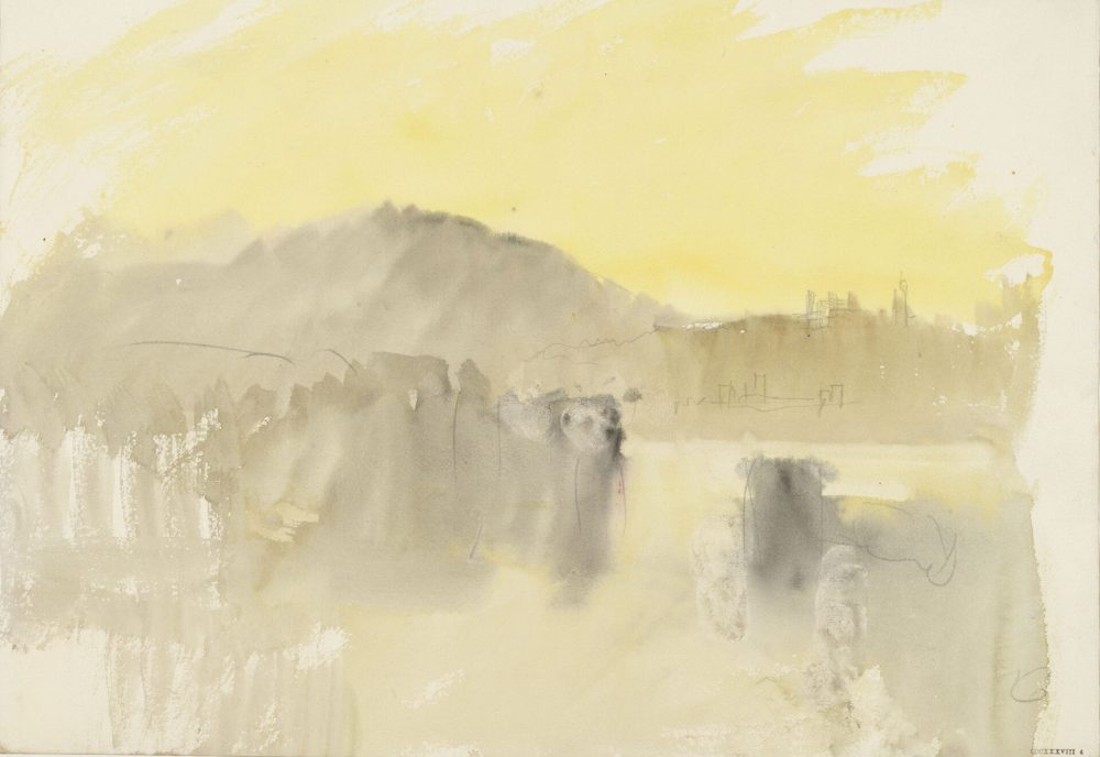 Joseph Mallord William Turner, Il Lago di Como; 1843 circa; matita e acquerello su carta, mm 231 × 331; Londra, Tate; © Tate