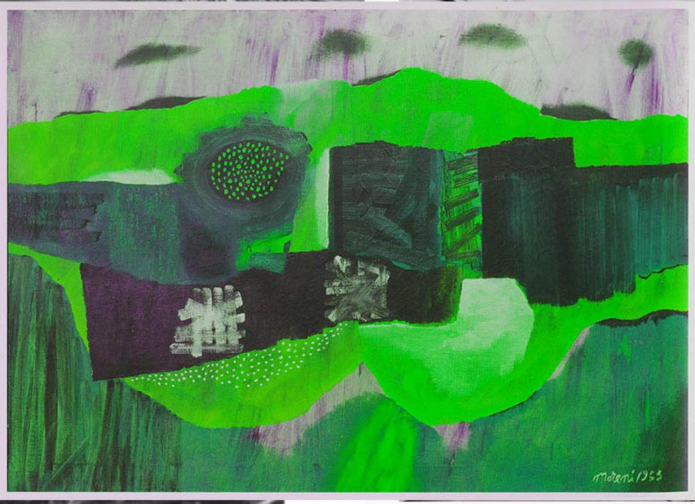 Mattia Moreni, La staccionata, Fence, 1953