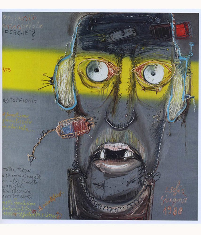 Mattia Moreni, Mattia Moreni a 67 anni di sua età… Autoritratto n.5, 1988