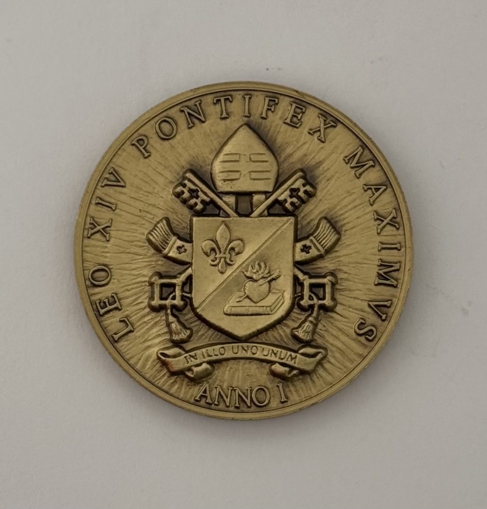 Medaglia d’oro anno I di Leone XIV celebrativa del Concilio di Nicea