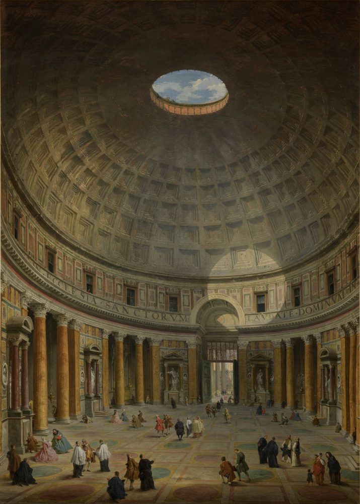 Giovanni Paolo Panini, Interno del Pantheon a Roma, 1743, olio su tela, Milano, Museo Poldi Pezzoli