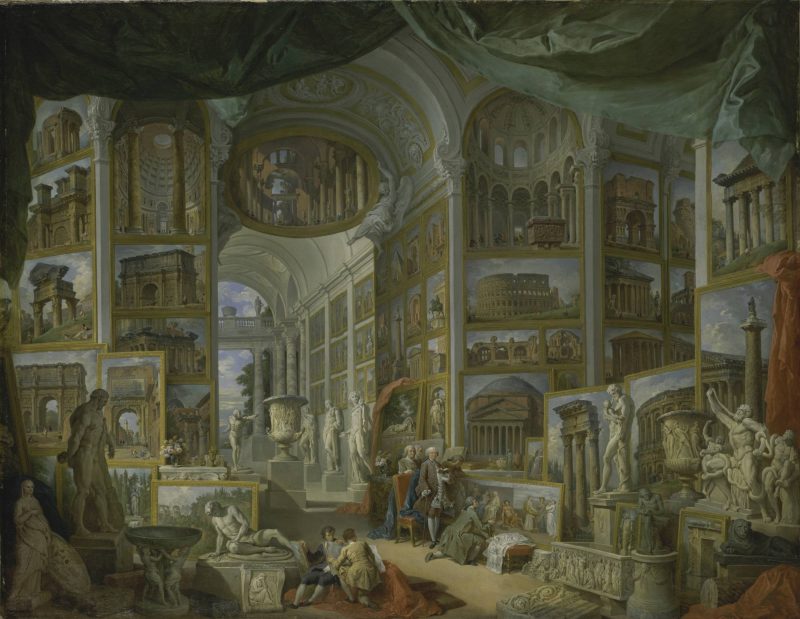 Giovanni Paolo Panini, Roma antica, 1757, olio su tela, New York, The Metropolitan Museum of Art (Gwynne Andrews Fund, 1952)