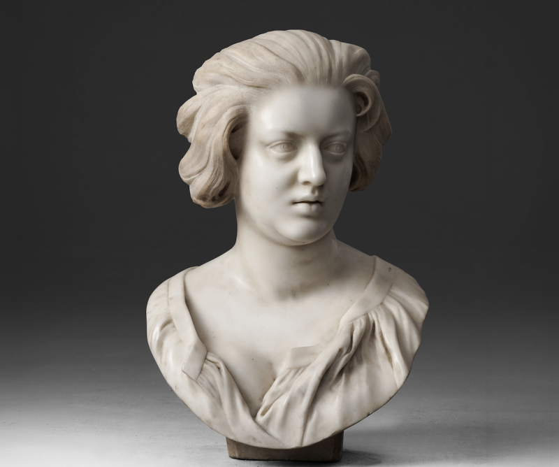 Lotto 11, Ambito berniniano, Roma, prima metà del XVII secolo (Matteo Bonarelli 1604-1654 ?) Busto di Costanza Piccolomini Bonarelli. Stima 30.000-50.000 euro. Cambi Casa d'Aste