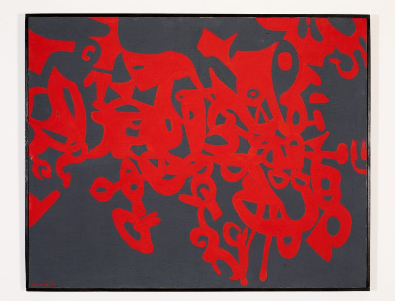 Lotto 72, Carla Accardi, Rossogrigioscuro, 1996, stima 40.000-50.000 euro. Studio d'Arte Martini