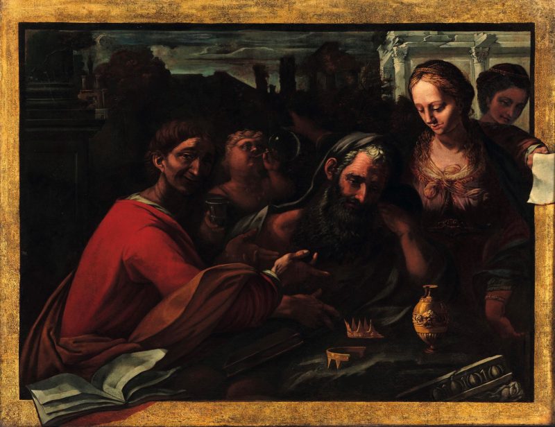 Lotto 174, Pietro Paolini, Banchetto musicale, stima 100.000-150.000 euro. Cambi Casa d'Aste