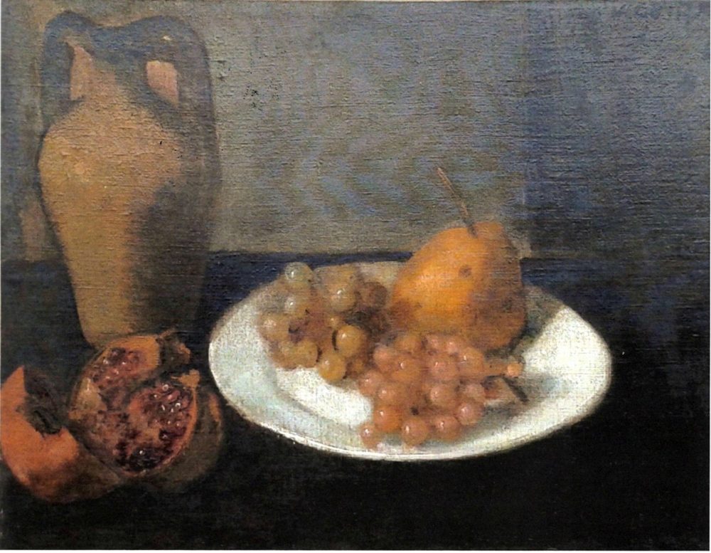 Virgilio Guidi, Natura morta, 1914-15, olio su tela