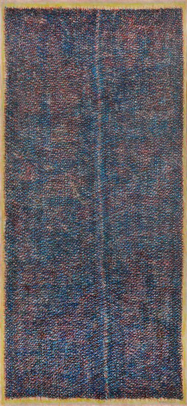 Piero Dorazio, Entrez S.V.P. Porta 17, 1958-59 Olio su tela - cm 200x95. Farsettiarte