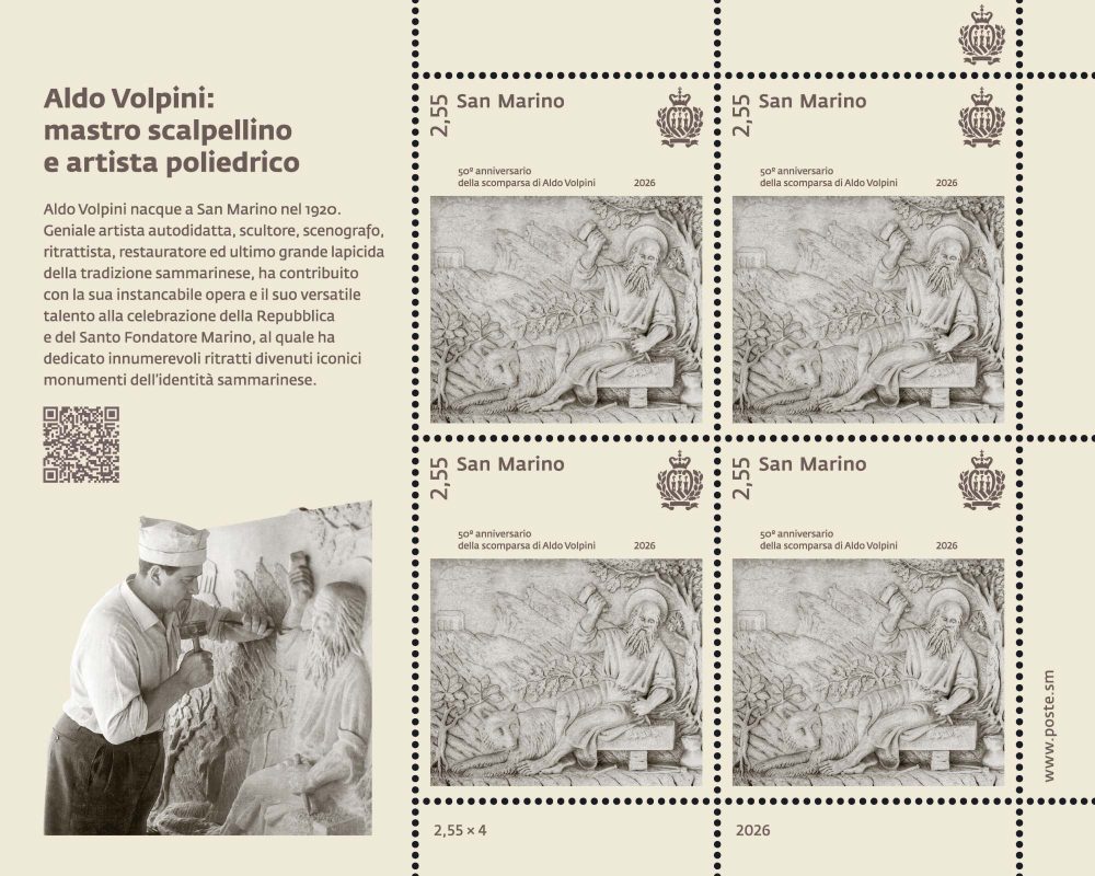 Così San Marino ricorda lo scalpellino Aldo Volpini