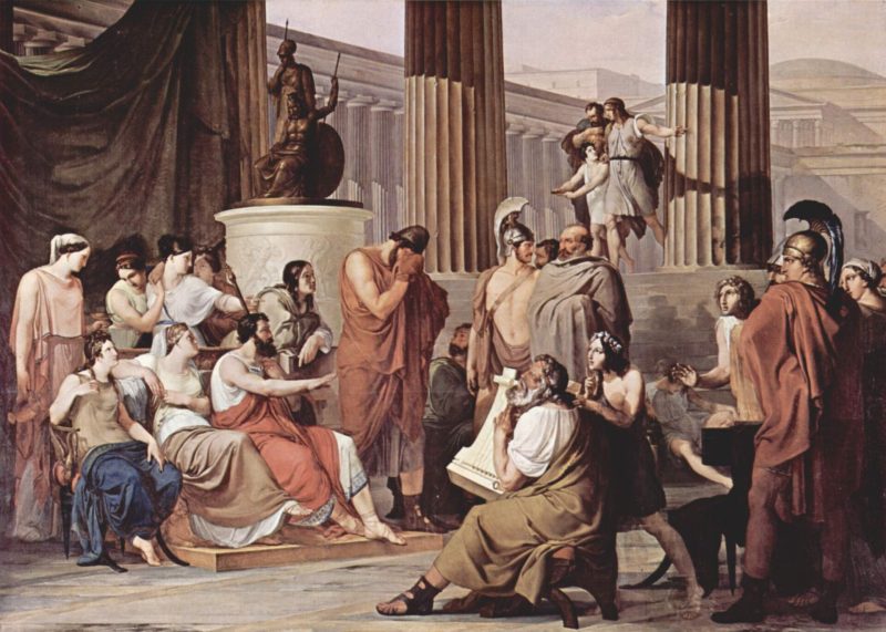 Francesco Hayez, Ulisse alla corte di Alcinoo, 1814-16. Capodimonte, Napoli
