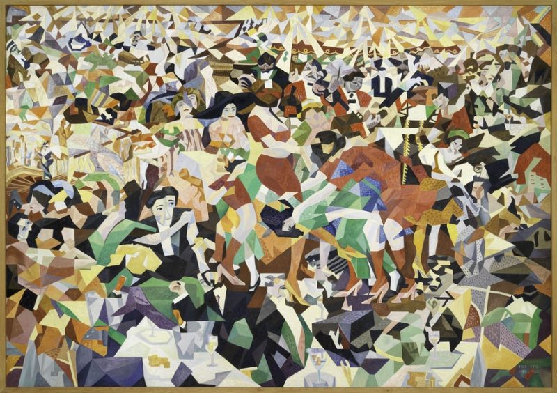 Gino Severini, La danse du Pan-Pan à Monico, 1911 (1959-1960), olio su tela, 280 x 400 cm, Parigi, Centre Pompidou, National Museum of Modern Art, credit 2026@RMN-Grand Palais - Hélène Mauri - Dist. Photo SCALA, Firenze