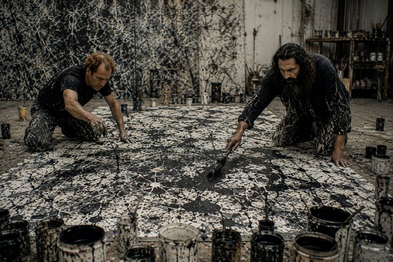 Jackson Pollock ed Emilio Vedova (Elaborazione grafica)