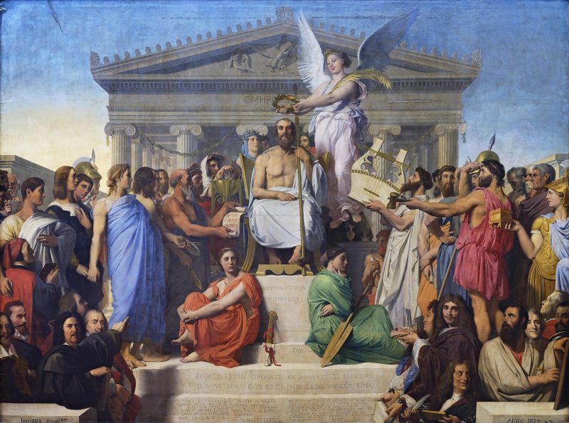 Jean-Auguste-Dominique Ingres, Apoteosi di Omero, 1827