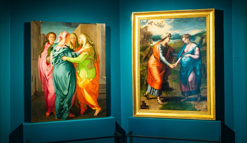 La Visitazione all’Aquila. Raffaello e Pontormo, Museo Nazionale d’Abruzzo, installation view by Marco Giugliarelli