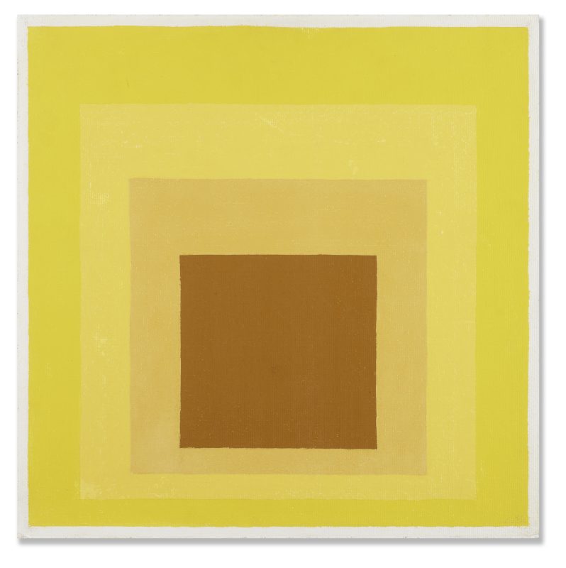 Arte moderna e contemporanea - Asta 26, 27, 28 maggio 2026Lotto 75 Josef Albers "Study for Homage to the Square: Full Tenor" 1959, olio su masonite, cm 45,7x45,7. Stima € 200.000 - 300.000 Venduto € 384.000 Courtesy Il Ponte Casa d'Aste