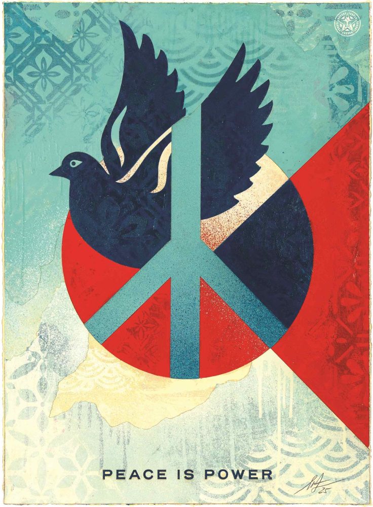 OBEY, Peace is Power (Blue Dove), 2025