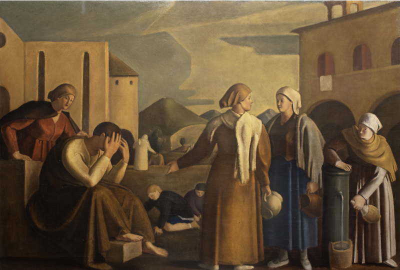 Asta n. 151 del 19 marzo 2026 Lotto 94 Francesco Di Cocco 'Il pentimento di Pietro', 1927, olio su tela, 100x149 cm. Prezzo di aggiudicazione (diritti inclusi): € 32.760 Colasanti Casa d'Aste