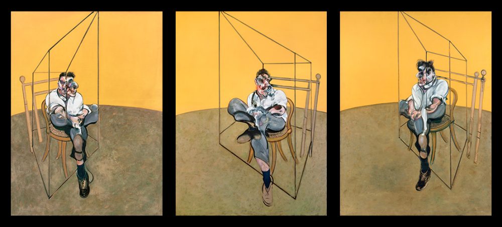 Three Studies of Lucian Freud (1969) di Francis Bacon
