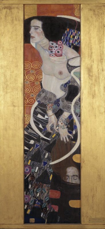 Gustav Klimt , Giuditta II (Salomè), 1909. Olio su tela, cm 176 × 46. Inv. 446. Acquisto alla Biennale 1910. Venezia, Fondazione Musei Civici di Venezia