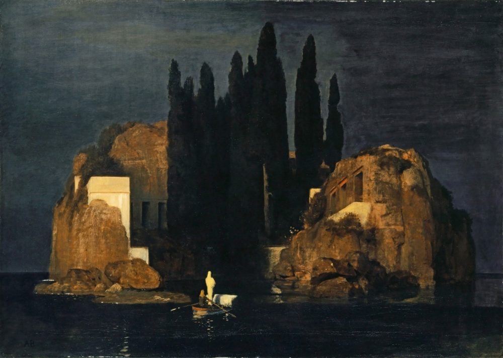 La prima versione de L’Isola dei Morti di Böcklin